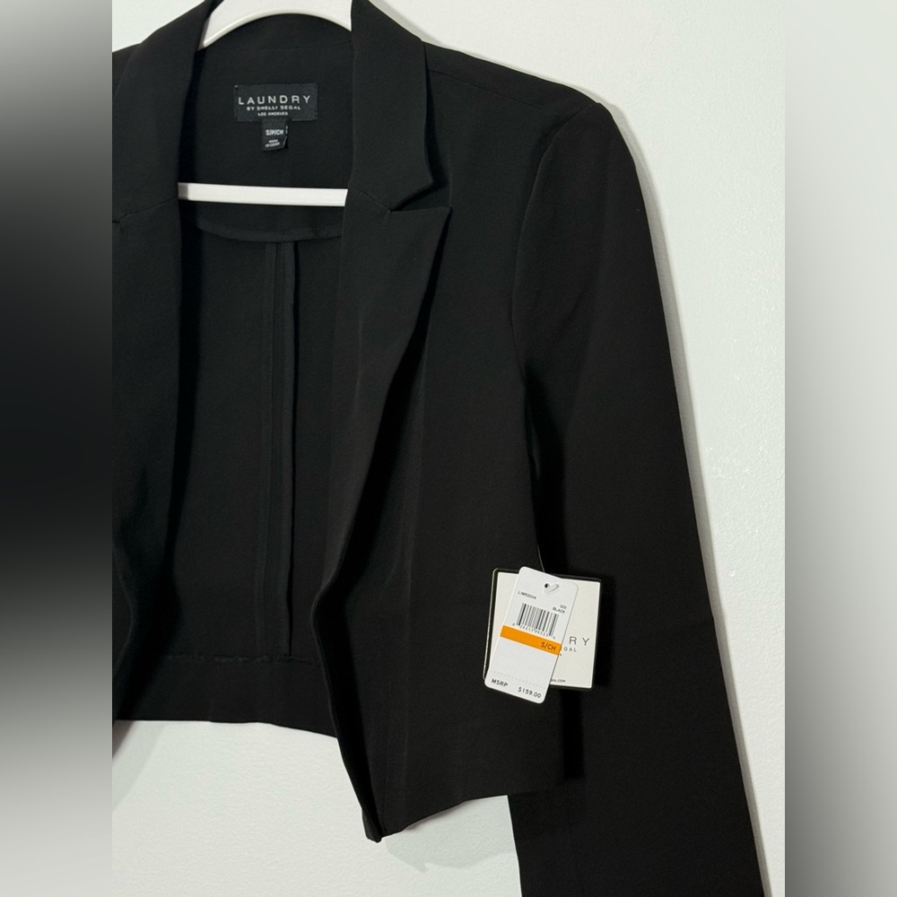 Laundry by Shelli Segal NWT Cropped Open Front Blazer - Picture 5 of 9
